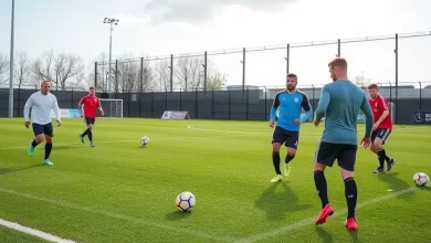 Photo of Футбол: тренировка перед важным матчем